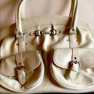 Christian Dior “My Dior”Pocket Satchel Leather Bag